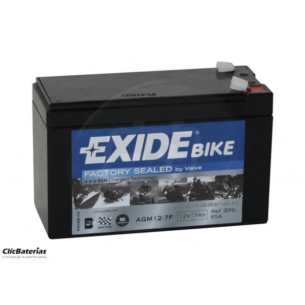 Batería para moto Exide Factory Sealed AGM12-7F
