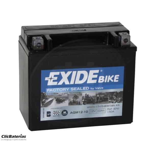 Batería para moto Exide Factory Sealed AGM12-10