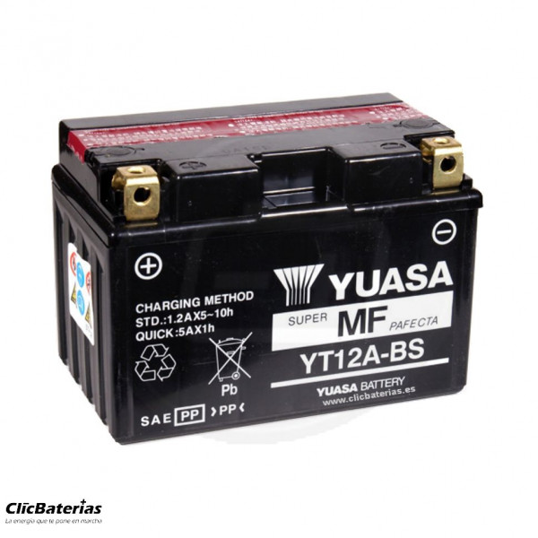 Batería moto Yuasa YT12A-BS AGM
