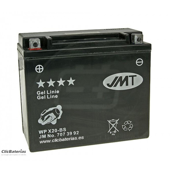 Batería moto JMT YTX20-BS GEL