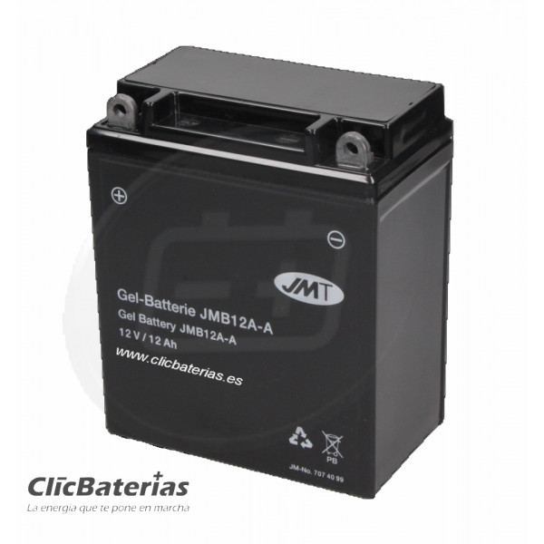 Batería moto JMT YB12A-A GEL