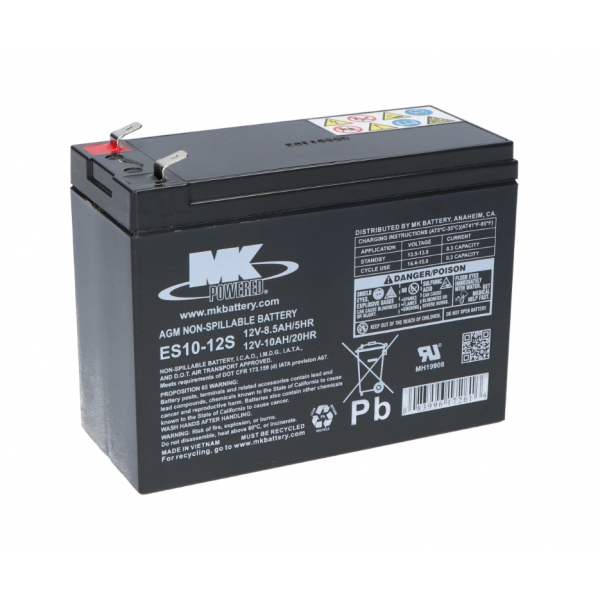 Bateria MK Powered ES10-12S para jueguestes y patines