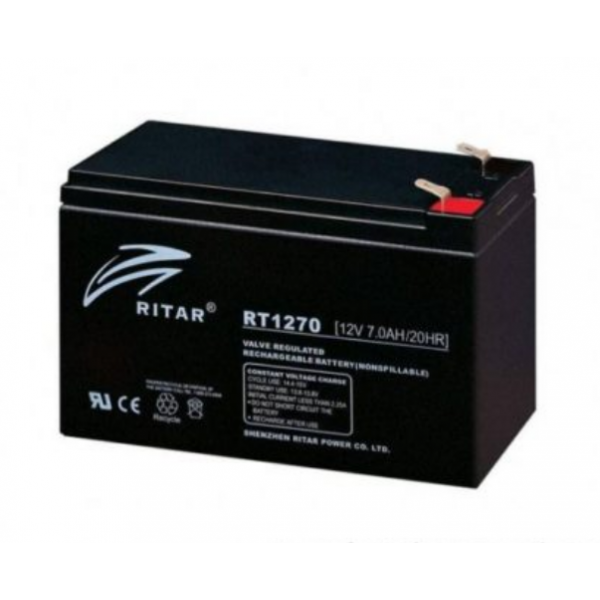 Bateria Ritar RT1270 aplicaciones medicas - audio - alarmas
