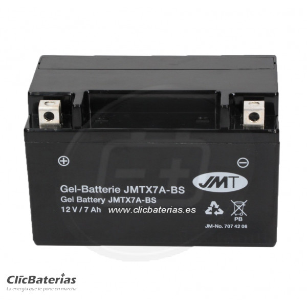 Batería YTX7A-BS para moto JMT GEL