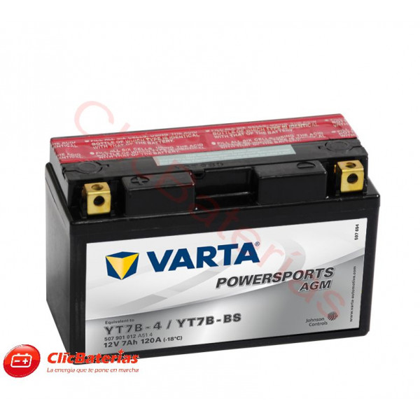 Batería de moto Varta 50701 YT7B-4 / YT7B-BS