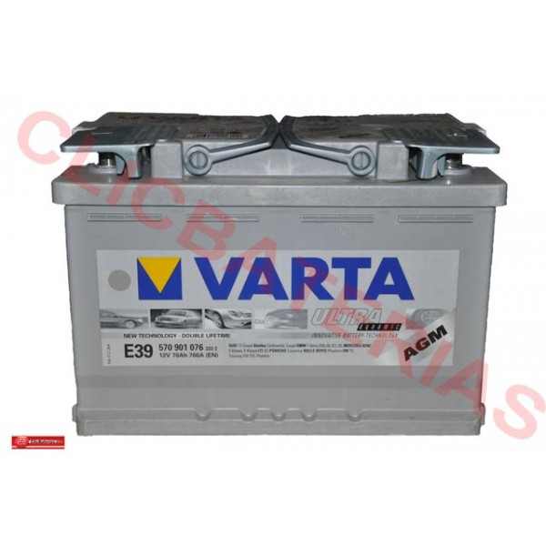 Batería Varta Ultra Dynamic AGM E39 para automóviles, turismos y furgonetas